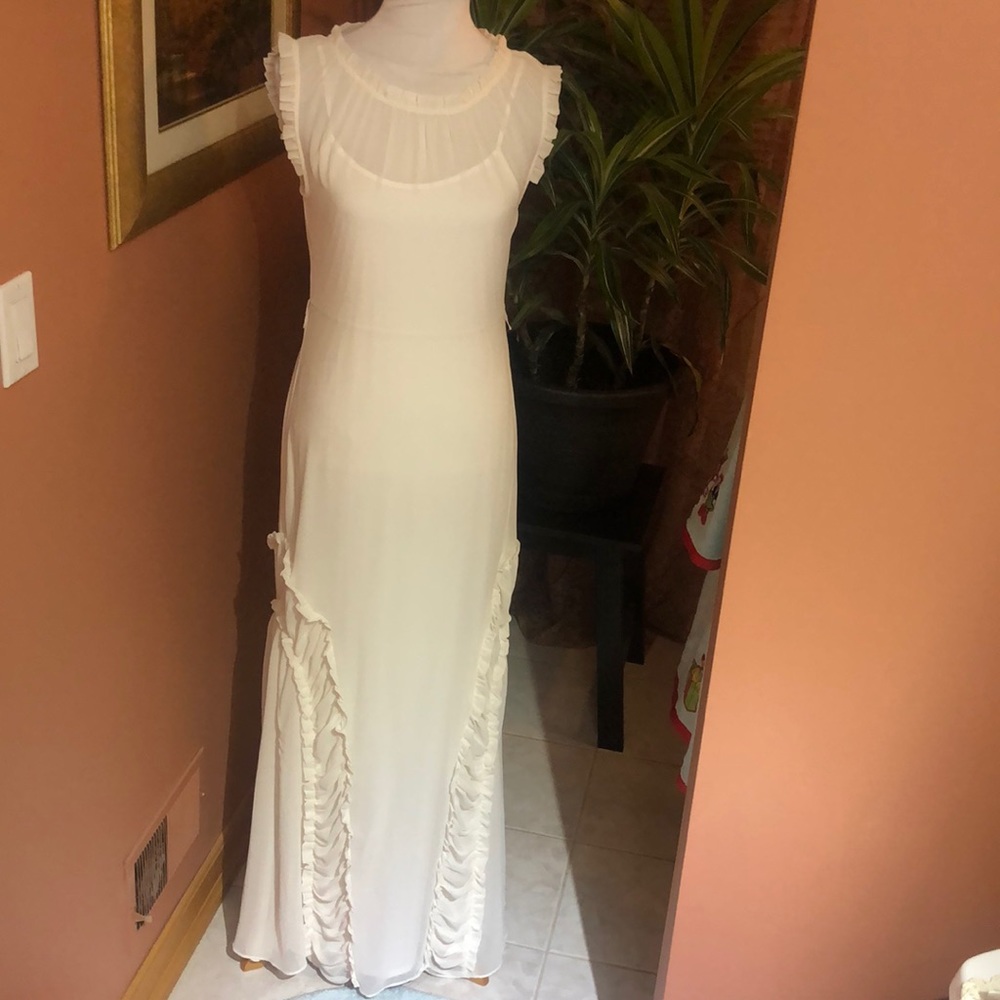 BNWT Lauren Conrad runway maxi white dress.